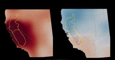 الأقمار الصناعية تكشف عن زيادة في مياه كاليفورنيا 
