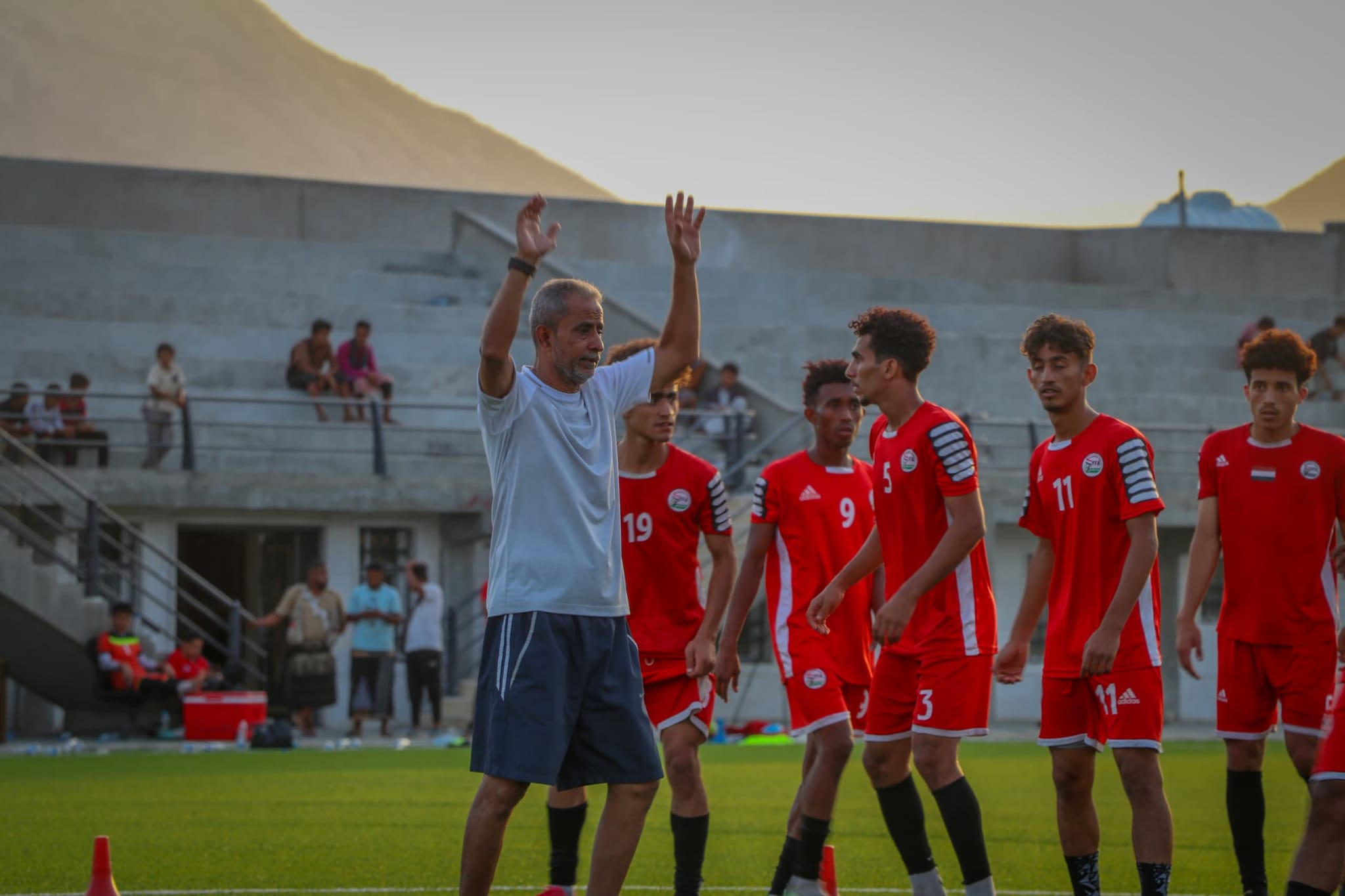 منتخبنا في امتحان السعوديبة إنطلاق بطولة الديار العربية غرب آسيا للشباب 